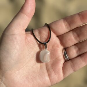 Collana gioiello con quarzo ialino